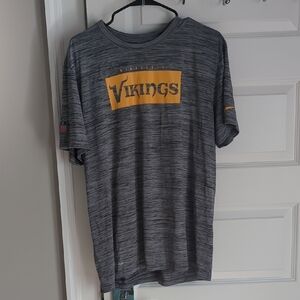 Minnesota Vikings On Field Gray Dri Fit T-shirt